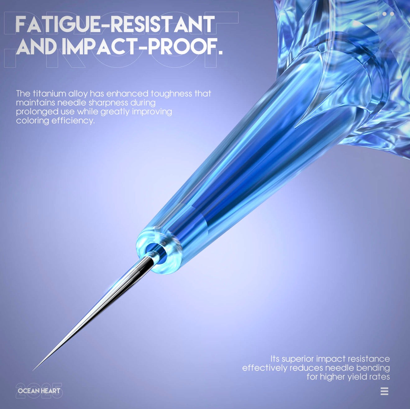 MAST OCEAN HEART TITANIUM UNIVERSAL NEEDLE CARTRIDGES - 20 PCS