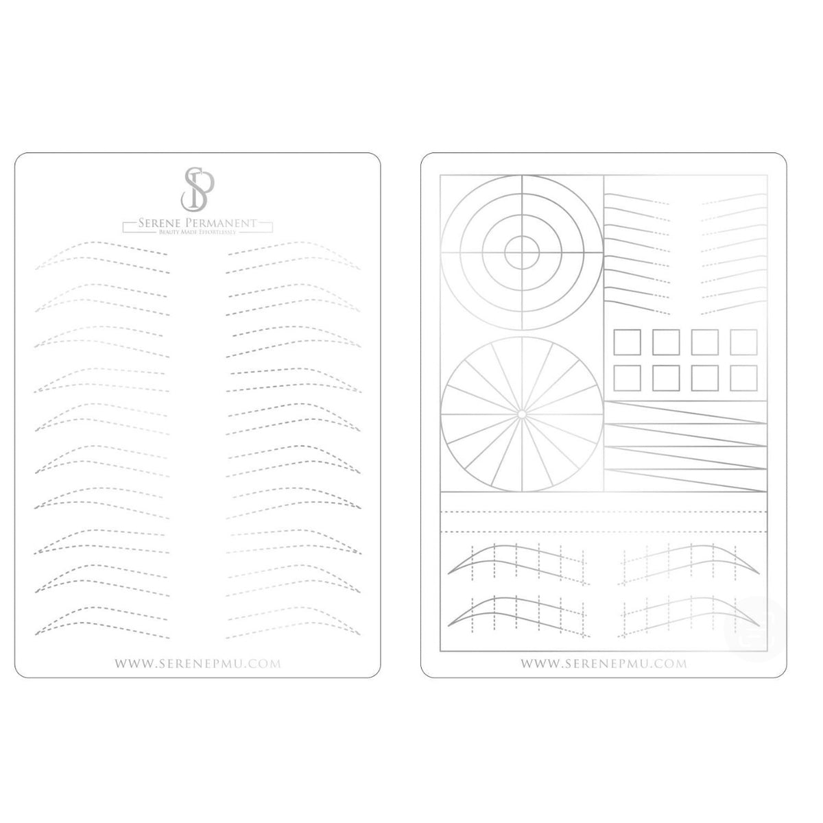 SERENE PREMIUM SILICONE BROW PRACTICE PADS (5 PCS) – iSLAYBROWSUPPLIES