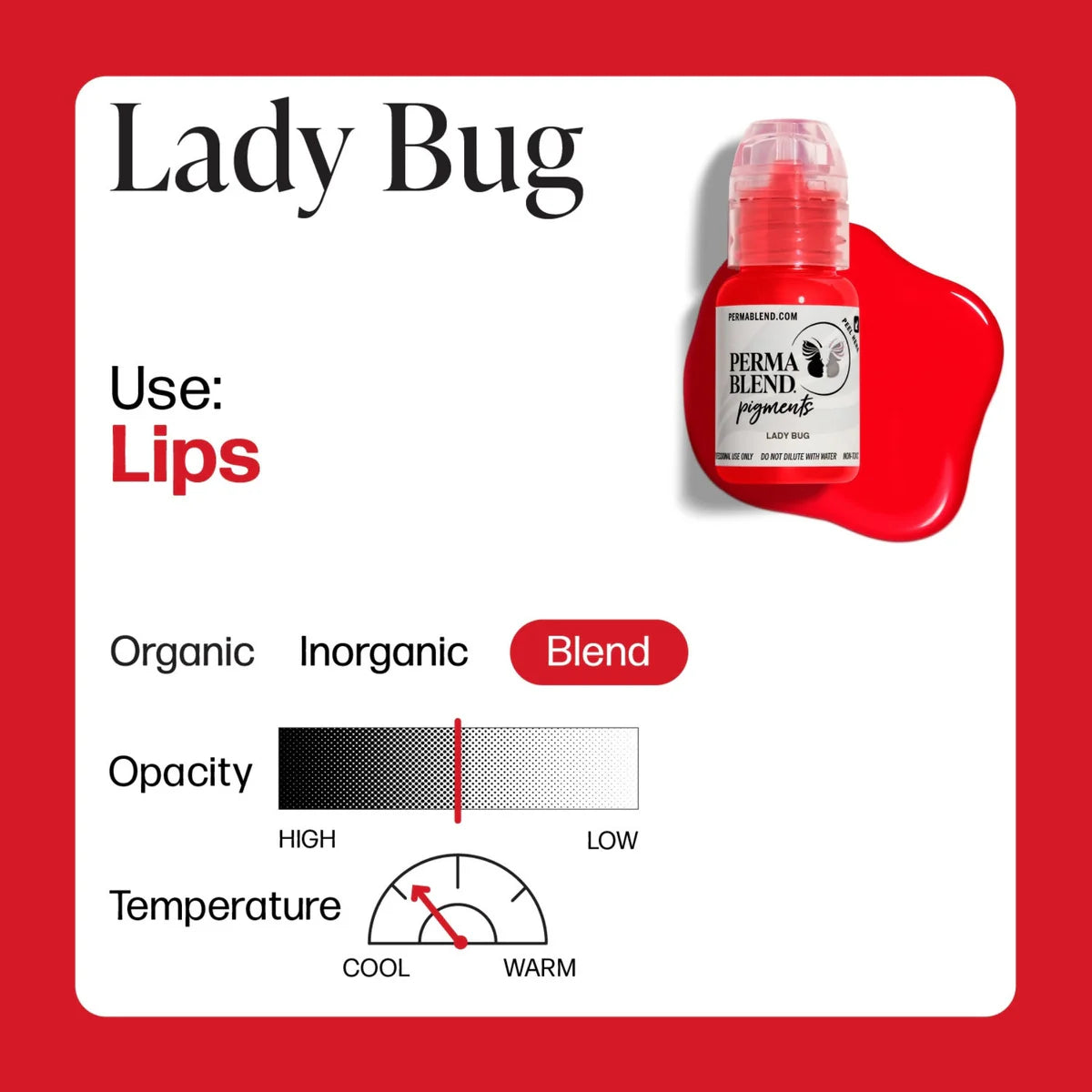 PERMA BLEND LIP SHADES - LADYBUG