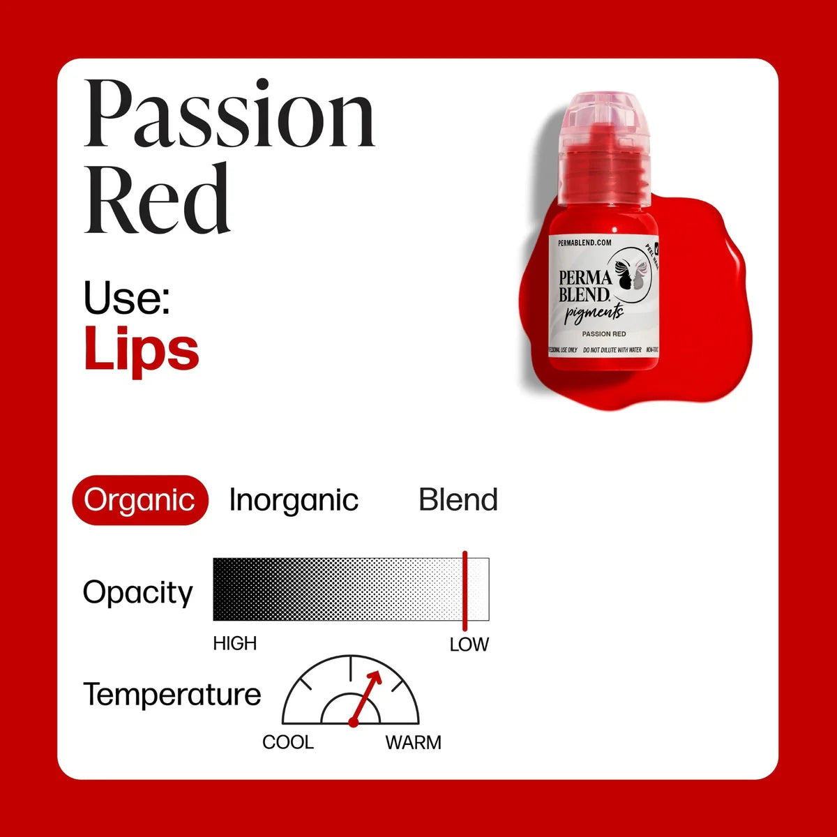 PERMA BLEND LIP SHADES - PASSION RED