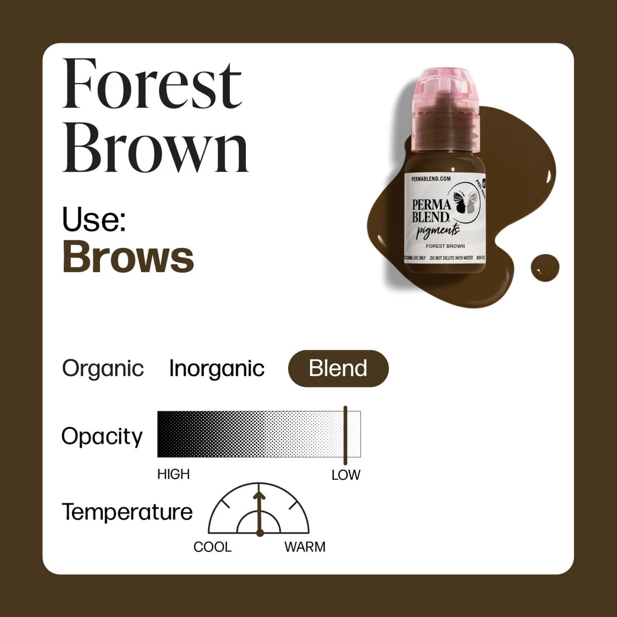PERMA BLEND BROW PIGMENT - FOREST BROWN – iSLAYBROWSUPPLIES