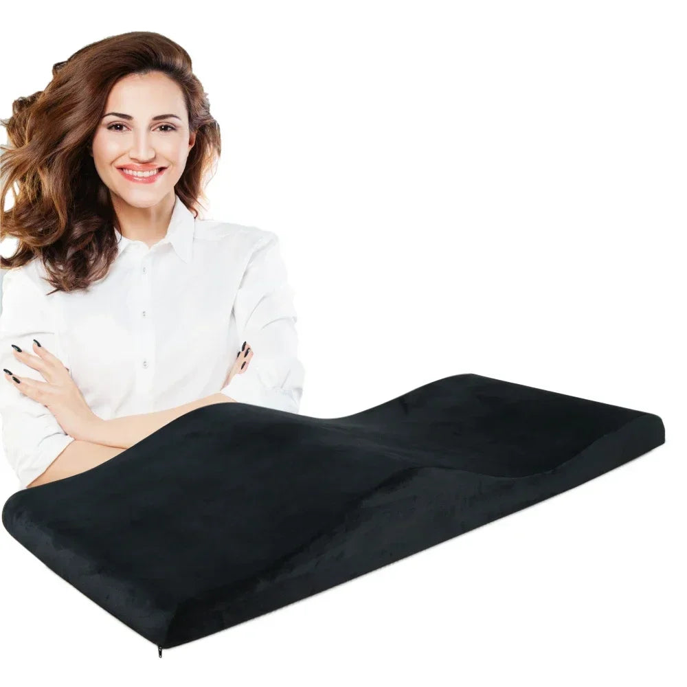 Ergonomic Memory Foam Curved Beauty Lash Bed Mattress Topper