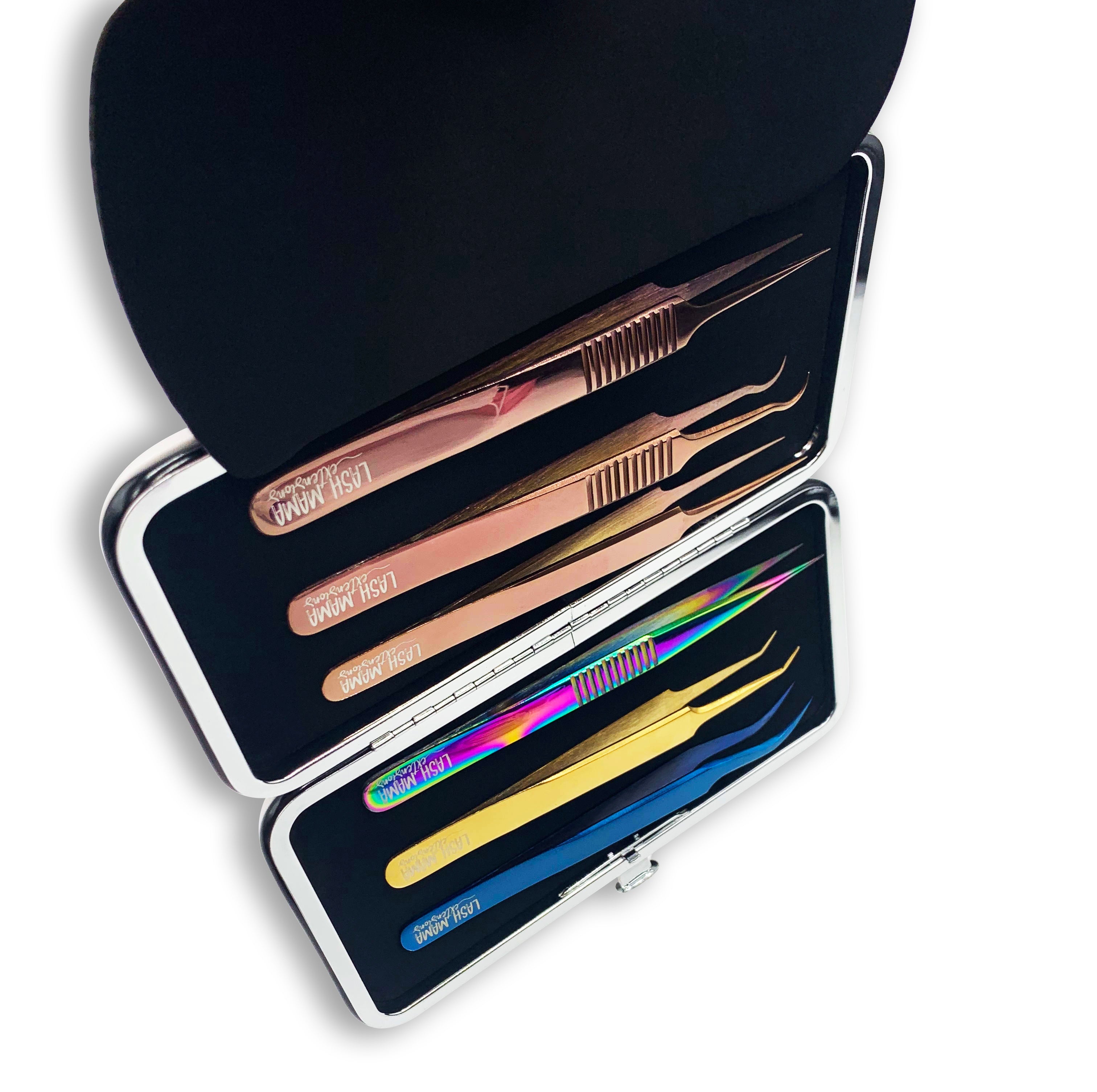 ESTUCHE MAGNÉTICO PARA 6 PINZAS LASH MAMA WHITE