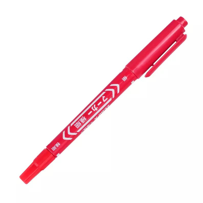 RED 2 TIP NON TOXIC PREDRAW MARKER