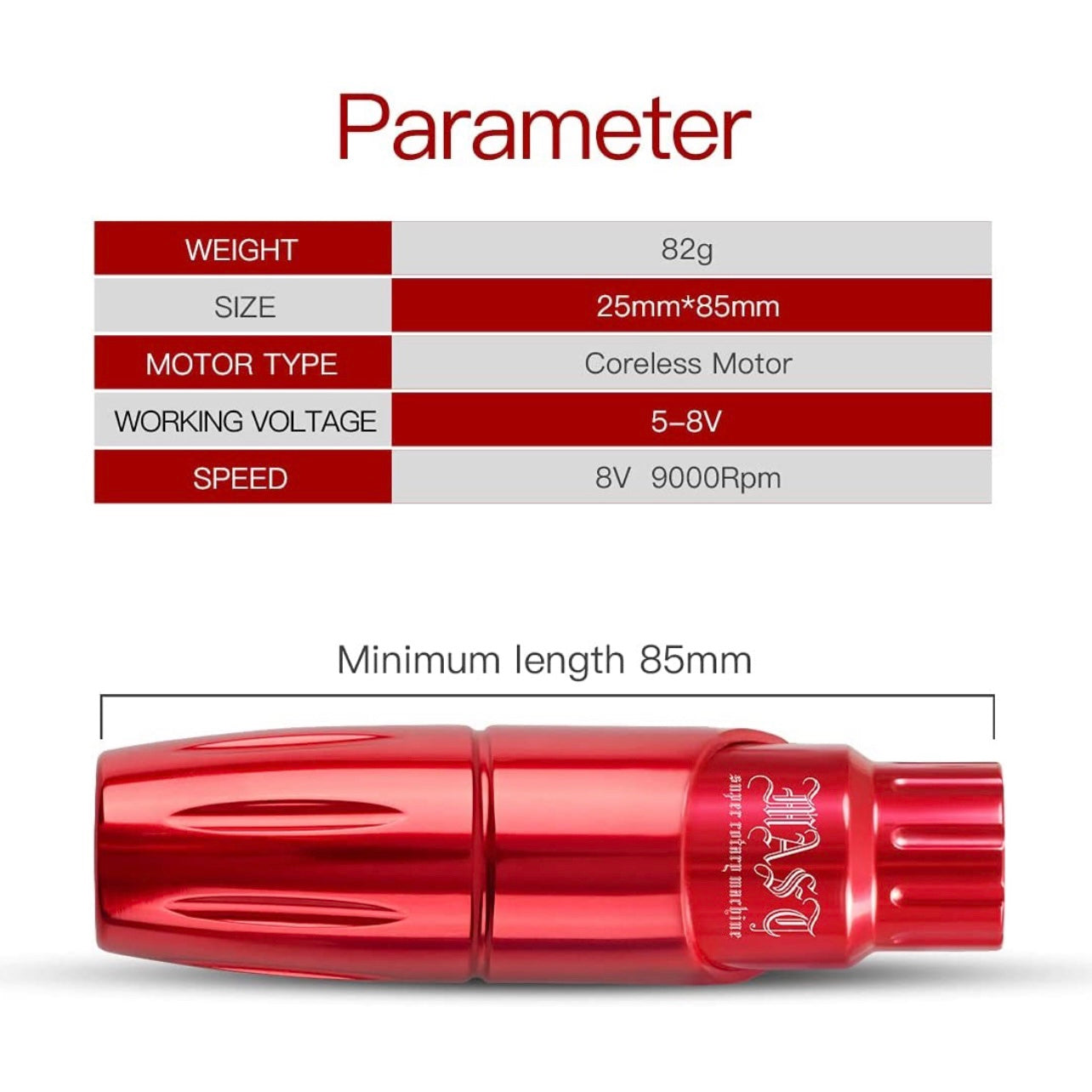 MAST TOUR ROTARY PEN MACHINE WITH MAST WIRELESS TATTOO BATTERY